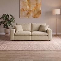 2 Piece Loveseat in Khaki