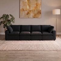 4 Piece Cloud in Black