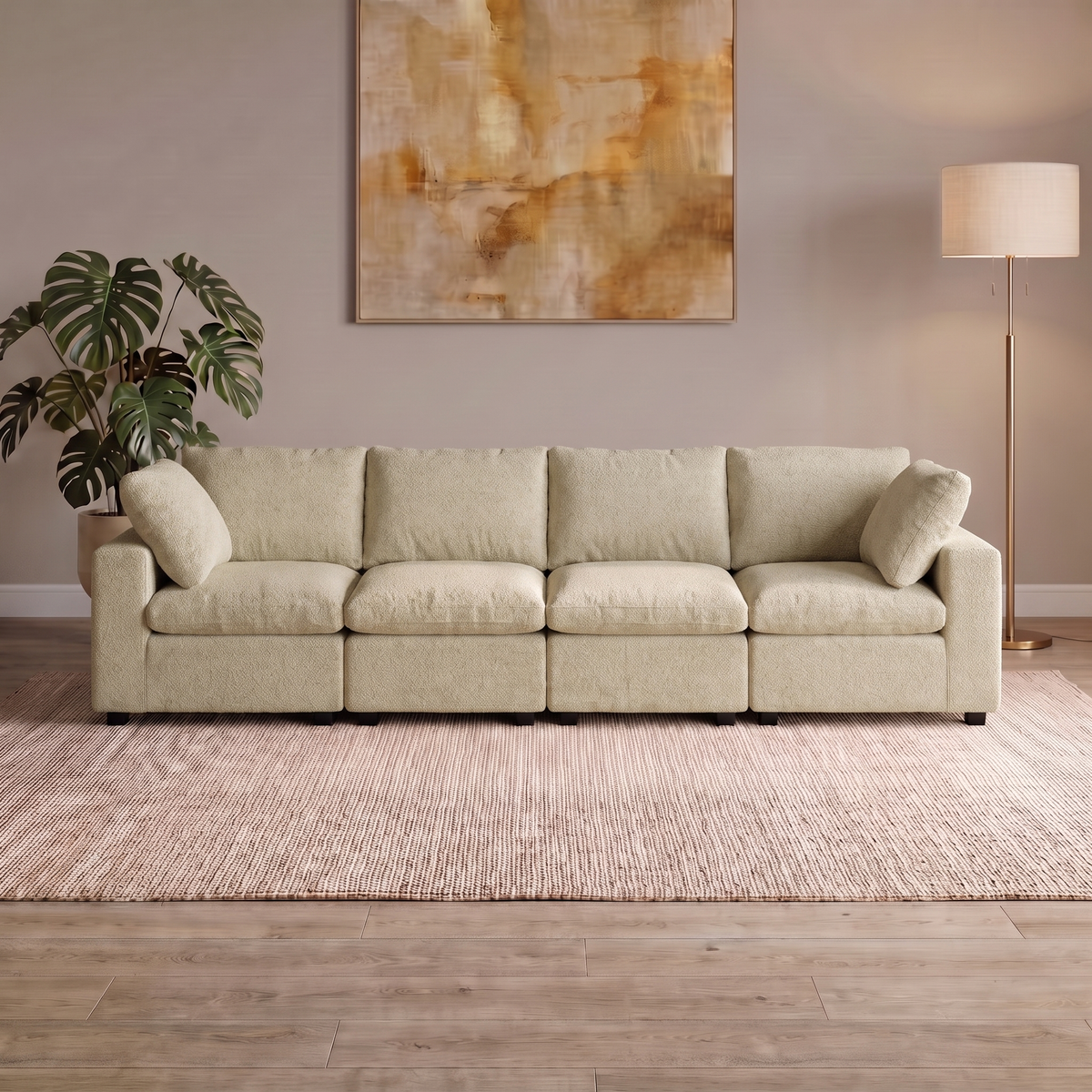 4 Piece Cloud in Khaki