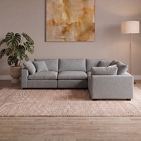 4 Piece Corner in Light Grey