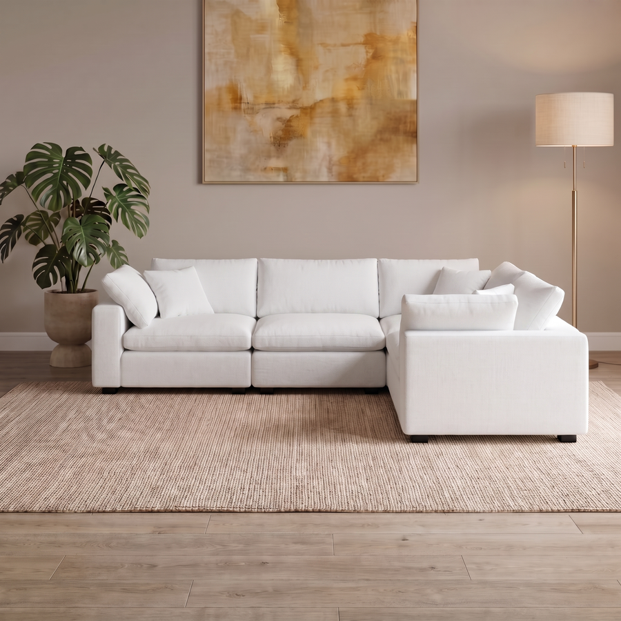 4 Piece Corner in White