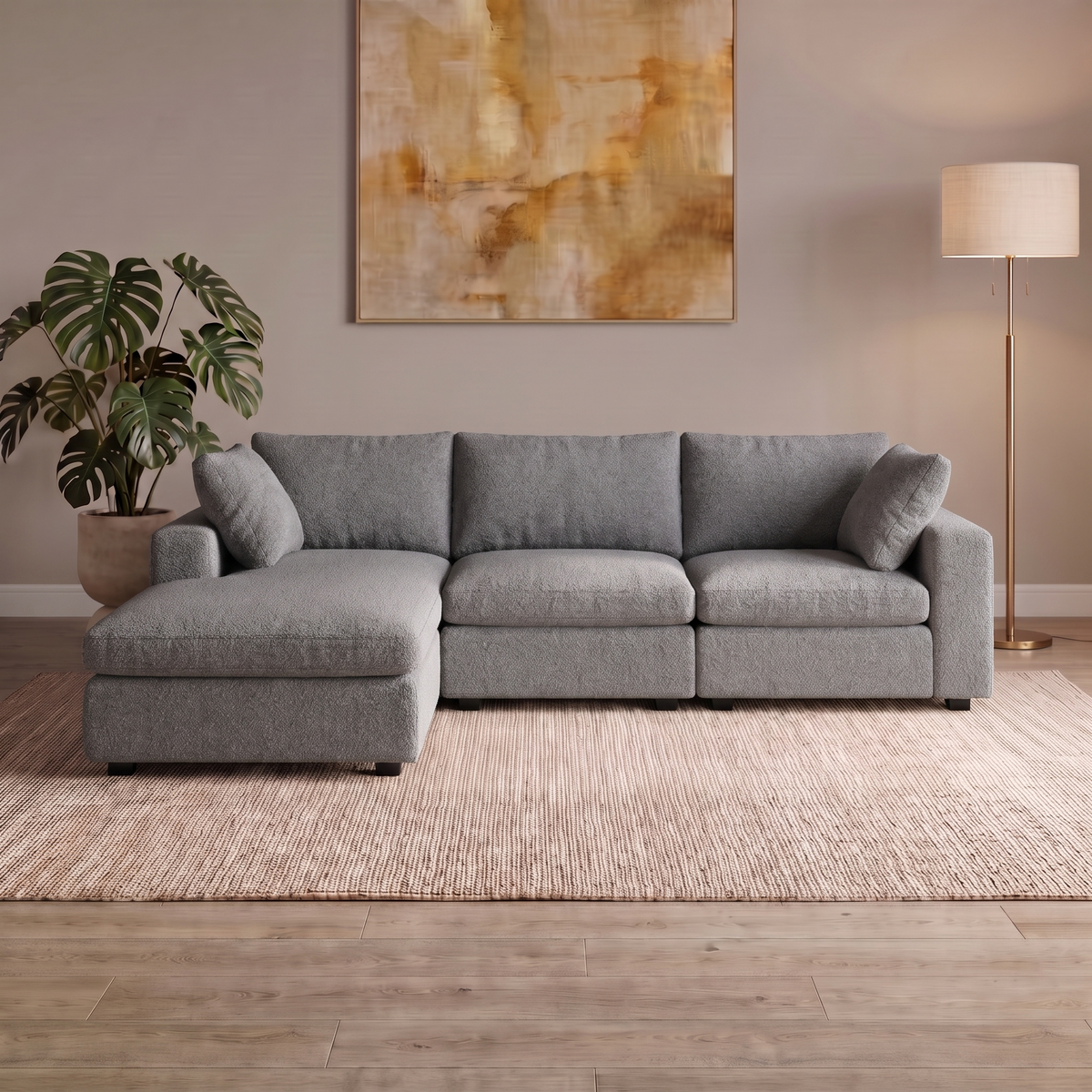 4 Piece Nest in Light Grey
