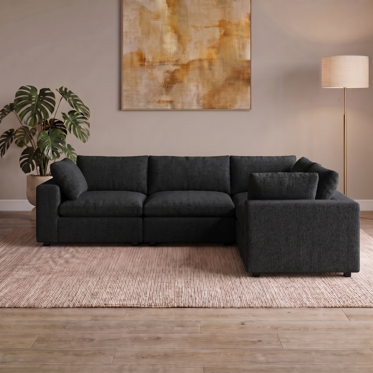 5 Piece Corner in Black