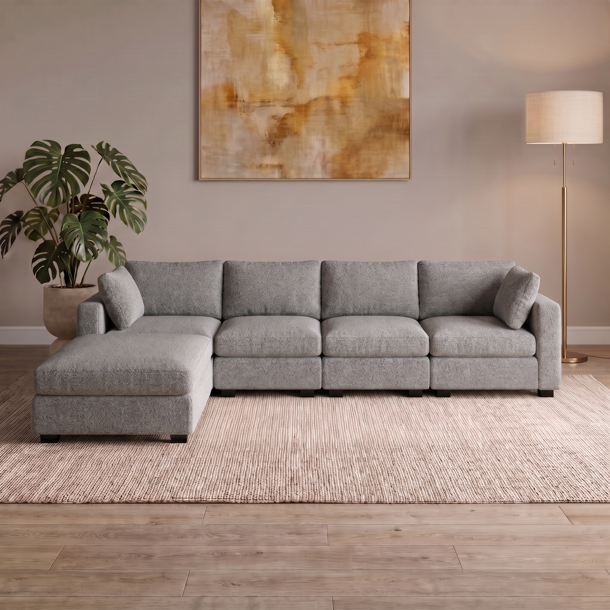 5 Piece Nest in Light Grey
