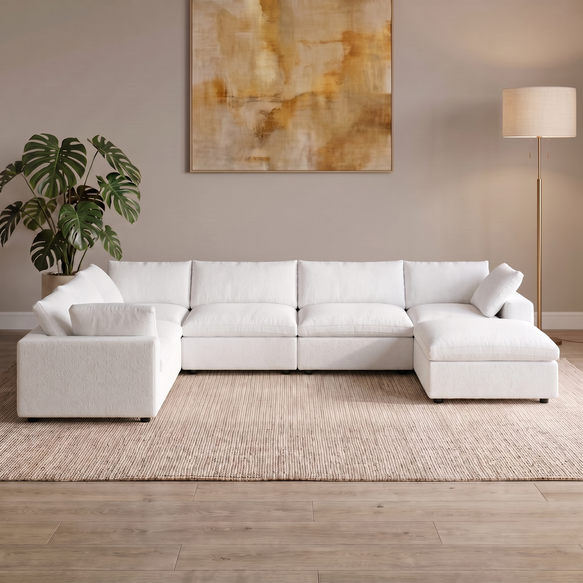 7 Piece Nest in White