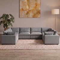 8 Piece Corner in Light Grey