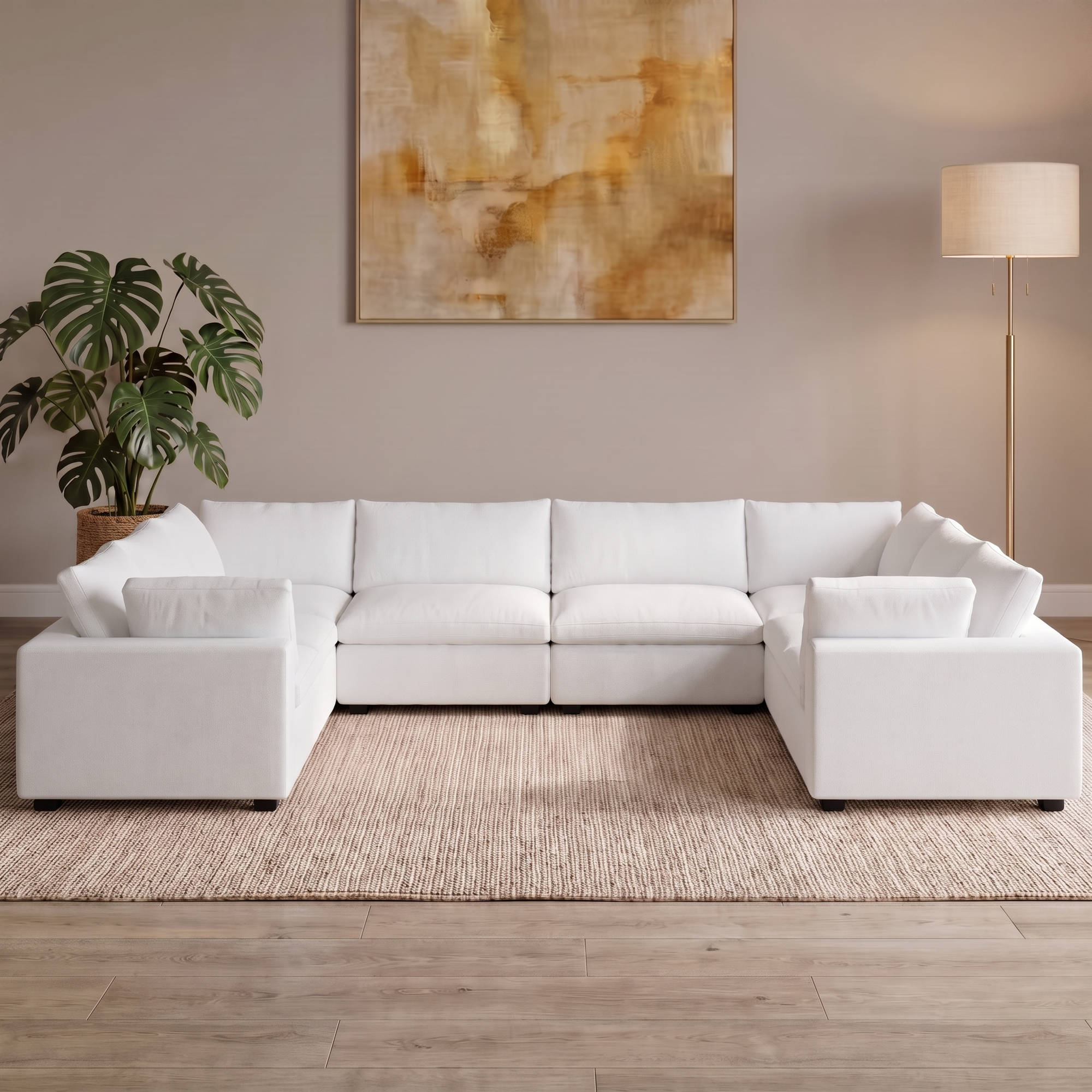 8 Piece Corner in White